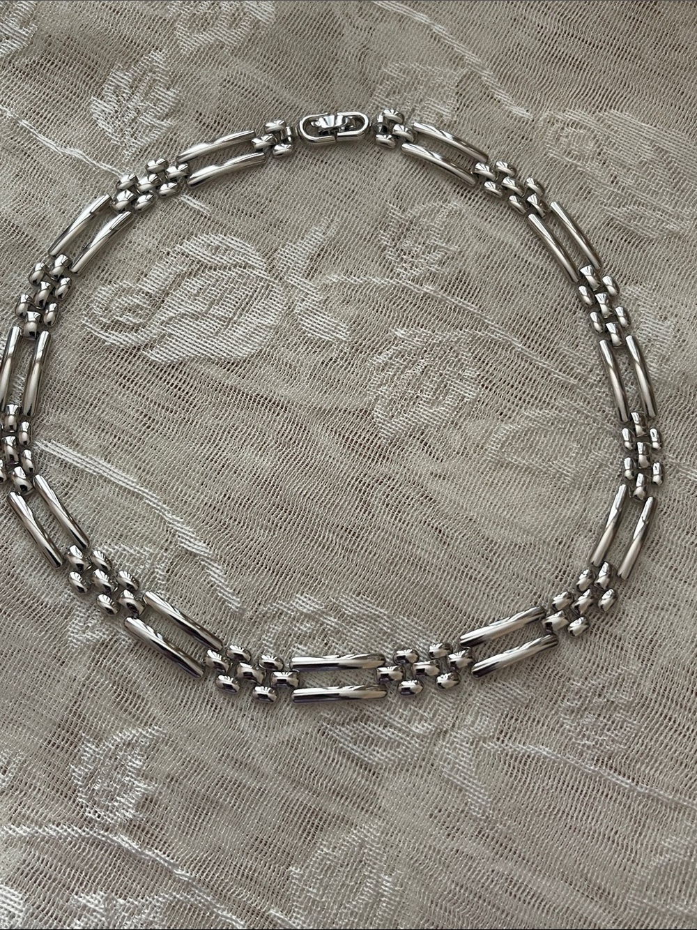 Monet Silver-Tone Multi-Link Women’s Necklace